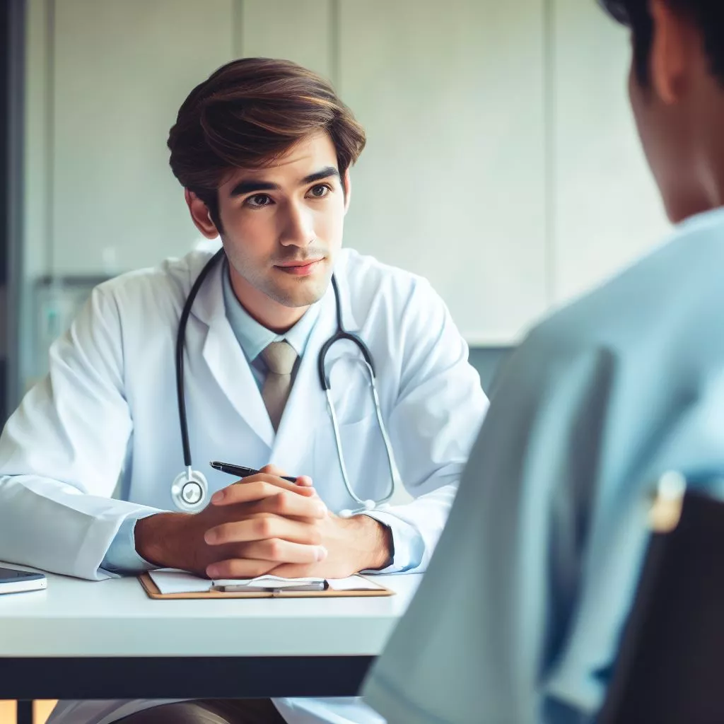 Врач консультирует пациента